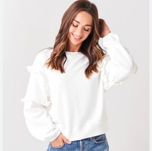 Rebecca Minkoff Evelyn Sweatshirt White XS